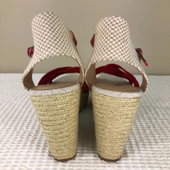 NEW! LUCKY BRAND 'MAHIMA"' platform wedge sandal SZ 8 - Picture 7 of 14